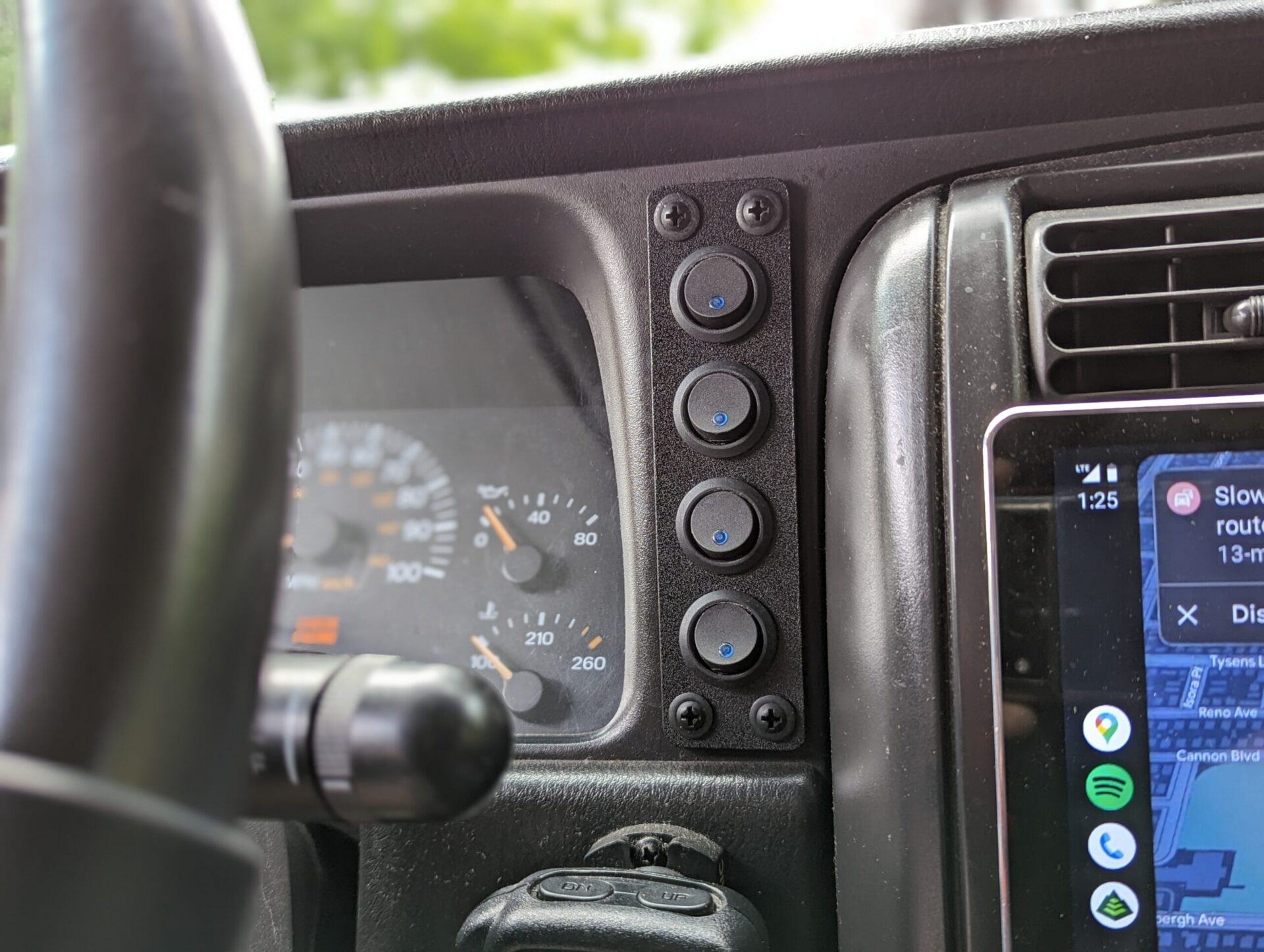 Jeep XJ Dashboard Switch Plate